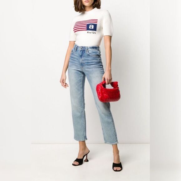 Alexander Wang Cult Straight Leg Jeans - Blue sz 25 - Picture 1 of 11